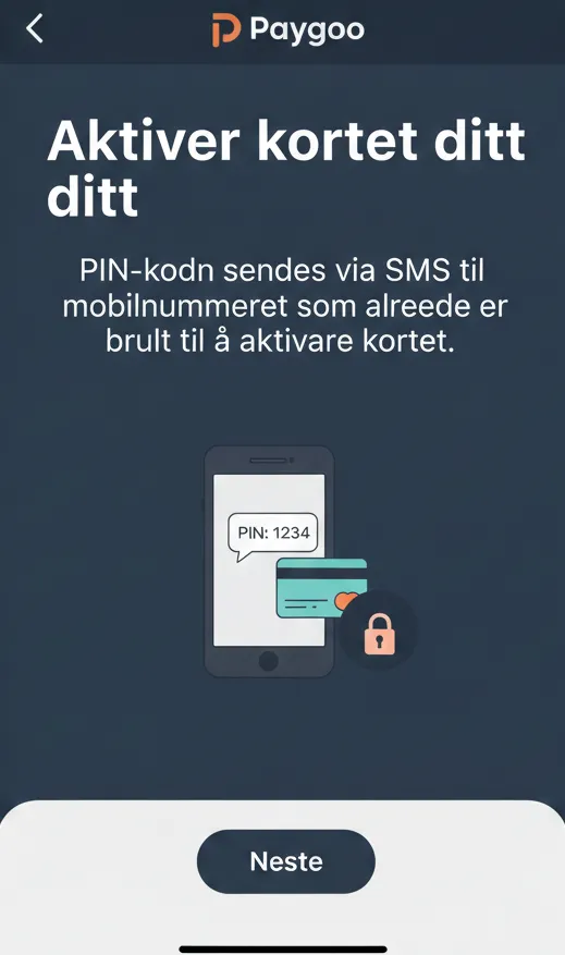 Trinn 2 av påfylling av Paygoo-konto