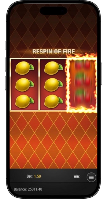 Flaming Re-spin Fire Joker