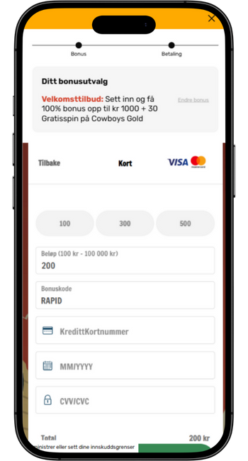 deposit to play rapid