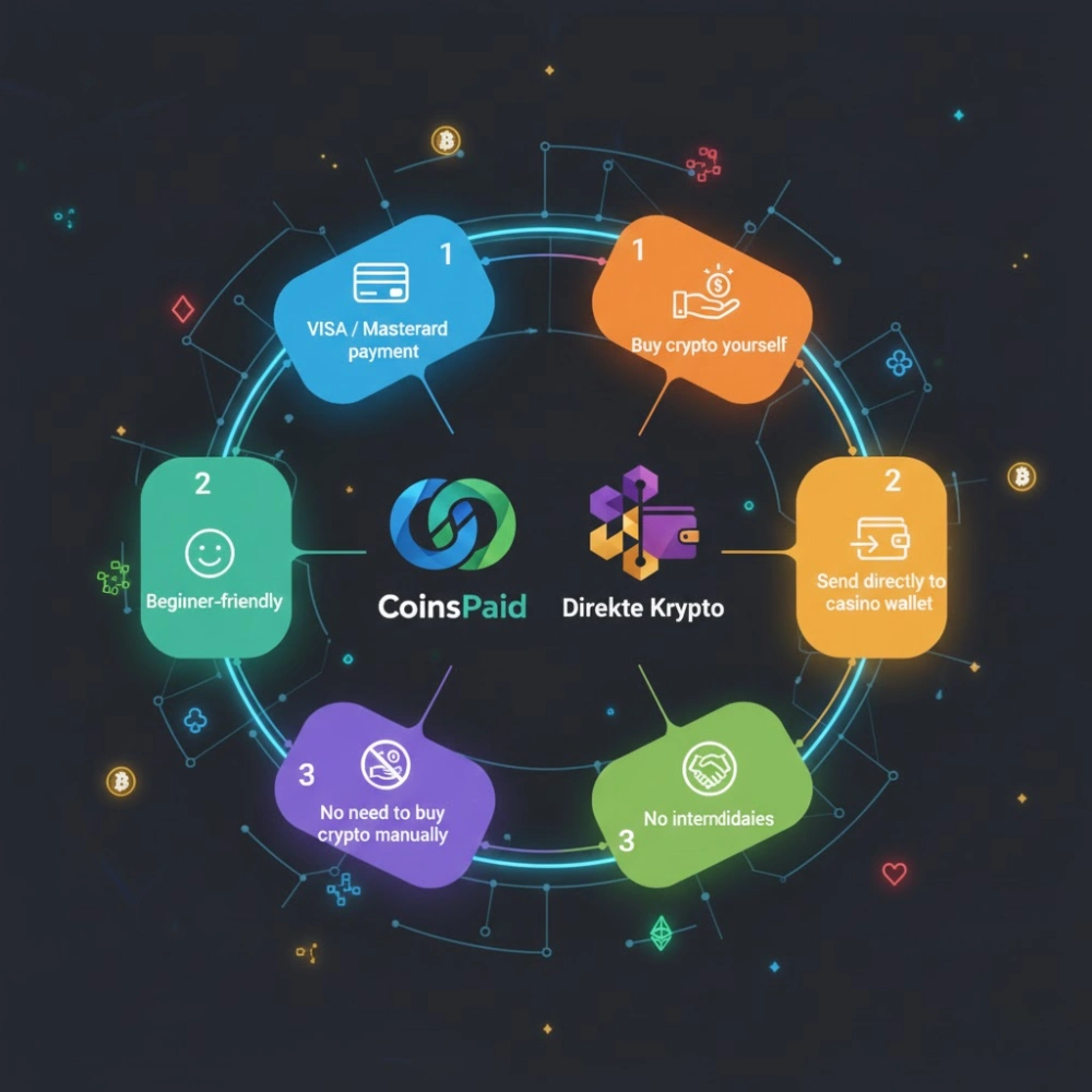CoinsPaid vs Direkte Krypto