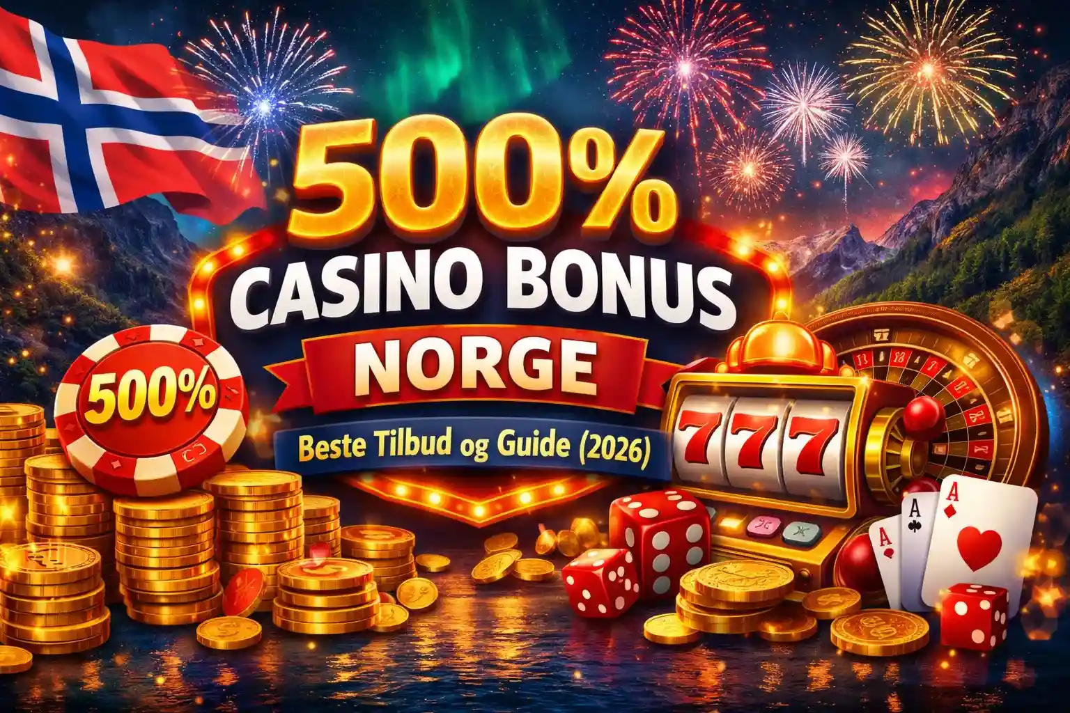 500% Casino Bonus Norge