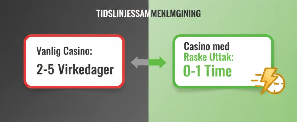 Casinoer med Raskest Utbetaling